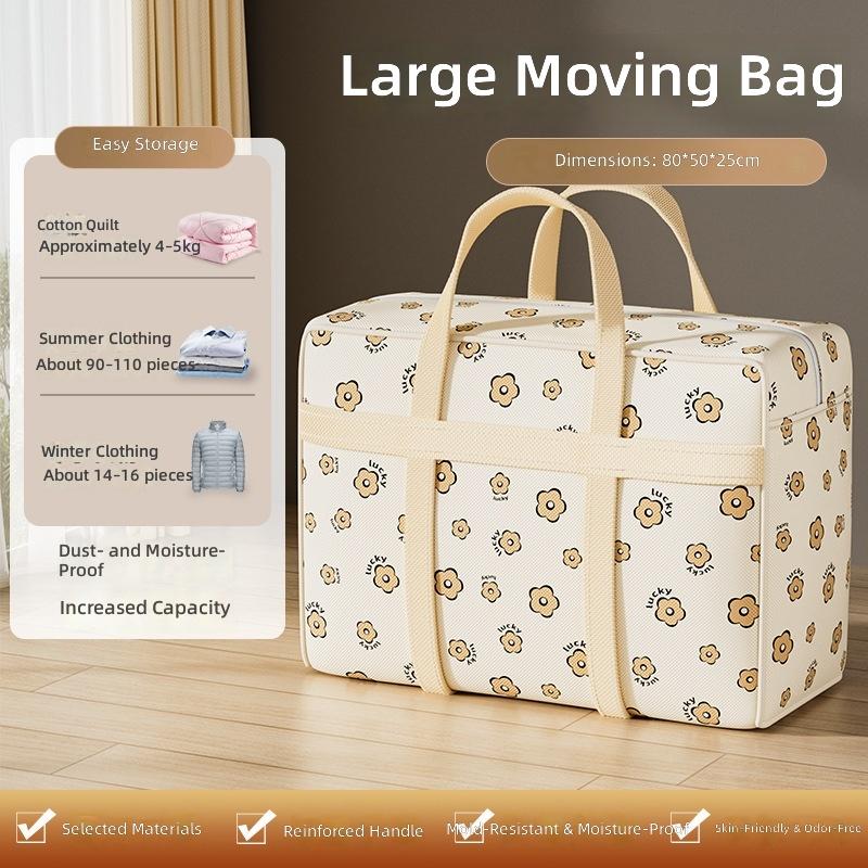 Large Capacity Waterproof Moving Storage Bag For Clothes Bedding Dorm Organization Moisture Proof Laundry Sorting Travel