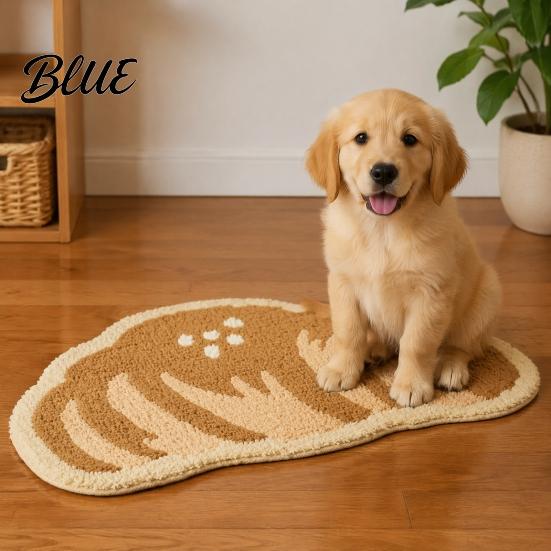 Decorative Home Floor Bathroom Rug Bath Non-slip Mat Pad Croissant Absorbent Soft Cheese Monstera Creative Shaped Area Rug Leaf