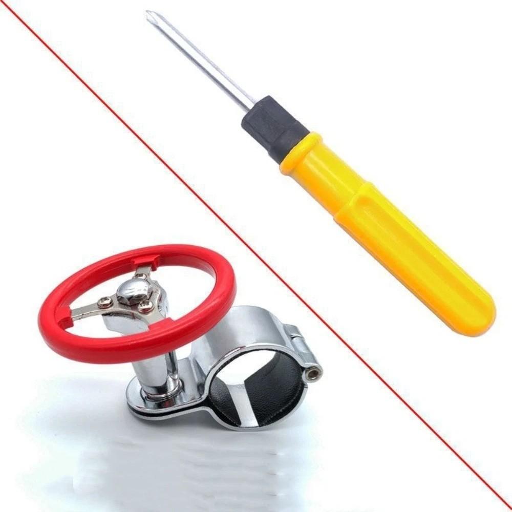 Stainless Steel One Hand Driving Knob Wear Resistant Power Steering Knob Vehicle Interior