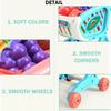 Children's Educational Toy Set Supermarket Shopping Cart with Trolley Cutting Food Fruit Simulated Play 15PCS Girls' Simulation