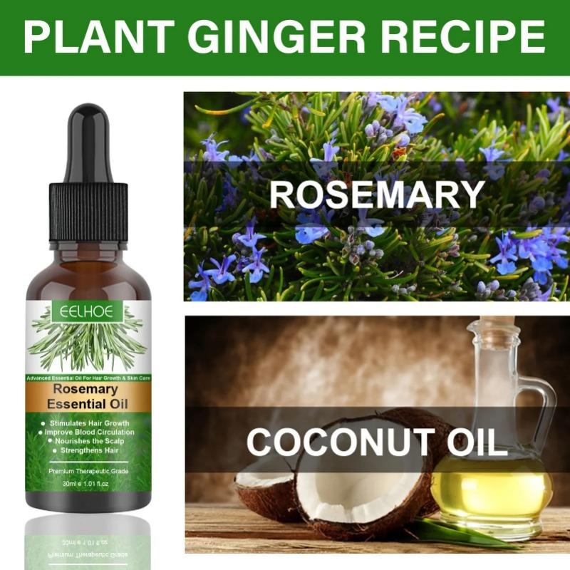 Rosemary Essential Oil Nourishes Repairs Improves Frizz Prevents Hair Loss Eliminates Itching Thinning Damaged Hair Care
