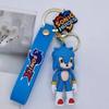 Creative Cartoon Super Mouse Sonic Doll Keychain Couple Bag Car Keychain Accessories Gift Anime Cartoon Frind Kawaii Cute