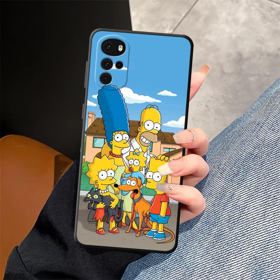 The S-simpsons Cartoon Funda Phone Cover Case for Moto X30 Pro Edge 20 30 S30 Pro