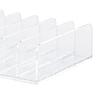 Clear Plastic Makeup Palettes Organizer Divided Sections Cosmetics Stand Rack Holder For Eyeshadows