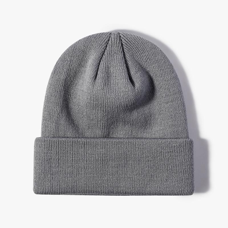 Hat Women's Wool Versatile Hexagonal Light Board No Edge Curling Cold Hat Autumn and Winter Outdoor Warm Thickened Men's Knitted Hat