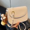 High-end fashion small bag women's 2025 new retro simple small square bag niche design single shoulder messenger bag tide