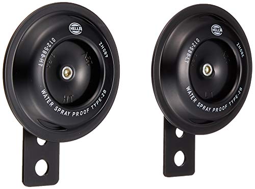 

[Сделано HELLA, Германия] Мотоциклетный черный двухтональный сигнал Мотоциклетный двухтональный сигнал Цвет: Черный контент: Комплект из 2 частей: высокий тон + низкий тон Vehi