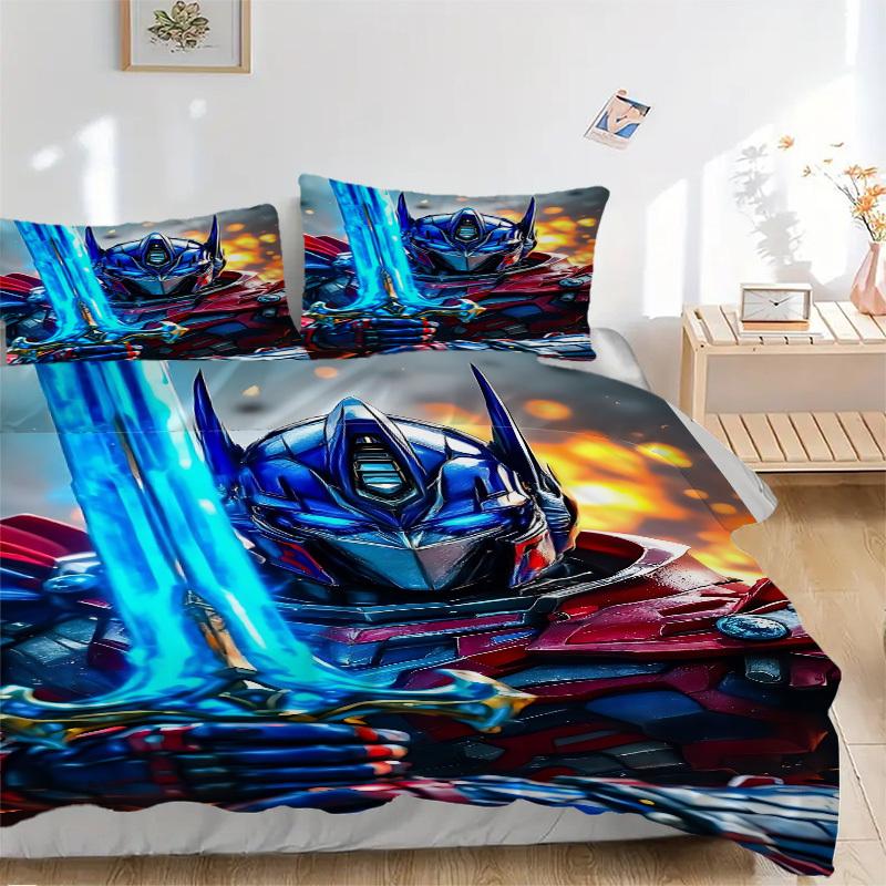 

3pcs Transformers Optimus Prime Bedding Set. Soft and Comfortable with No Core Included (1x Duvet Cover + 2x Pillow Covers) yy251010139 135x200cm