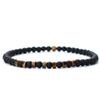 Fashion Mens Bracelet Natural Tiger Eyes  Small Stone 4mm Beads Braclet Homme Accessories Bohemia Beach Jewelry