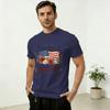 USA 250th Years America Floral Birthday Patriotic 4th of July TShirts for Unisex Vintage Cotton Crew Neck Short Sleeve Plus Size