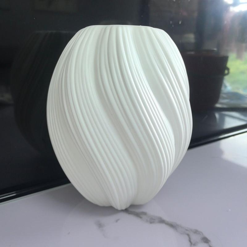 Nordic White Flower Vase Imitation Ceramic Plastic Flower Vase Living Room Desktop Decoration Wedding Centerpiece Arrangement