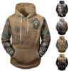 Fashion Print Loose Men's And Women's Long Sleeve Hooded Sweater