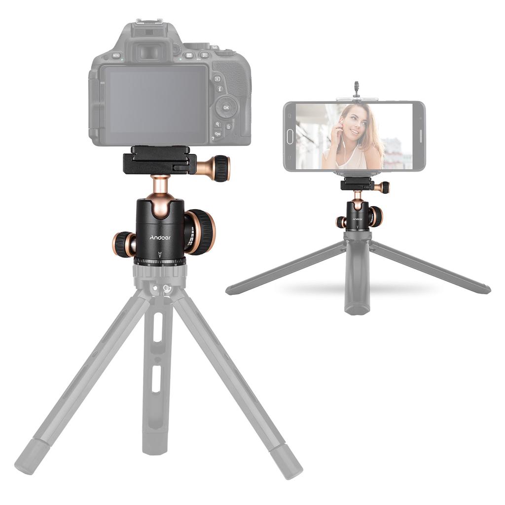 Q30 CNC-Panorama-Stativ-Kugelkopf, Aluminiumlegierung, Material max. Belastung: 5 kg, 360-Grad-Drehung