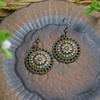 Bohemian Classic Women Geometric Tassel Wooden Earrings Vintage Gypsy Ethnic Circle Flower India Dangle Earrings Jhumka Jewelry