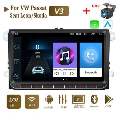 Neue 2 Din Autoradio Android Multimedia Player Carplay Auto Für VW Volkswagen Golf Polo Tiguan Passat b7 b6 SEAT leon Skoda Octavia 2 + 32GB