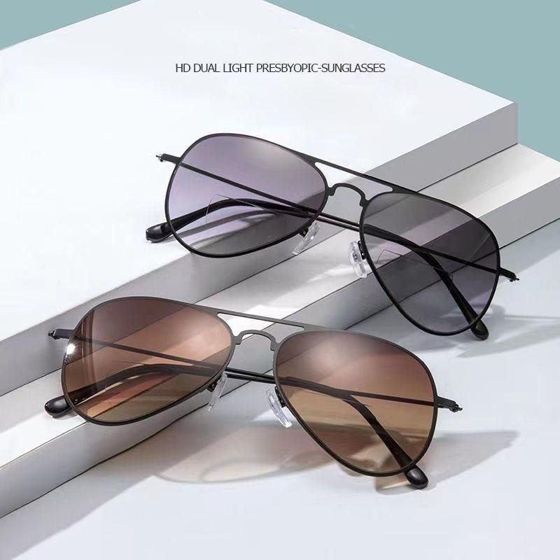 Bifocal Reading Sunglasses for Men Women Near Far Sight Presbyopia Goggles Eyewear Degree +1.0 to +4.0