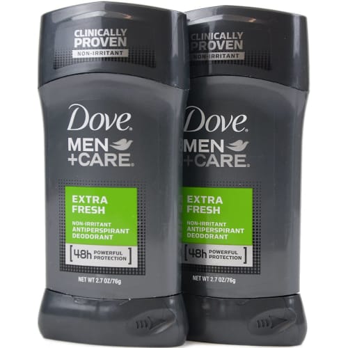 

Dove Men+Care Dove Men s Solid Deodorant Stick Extra Fresh 76g x 2