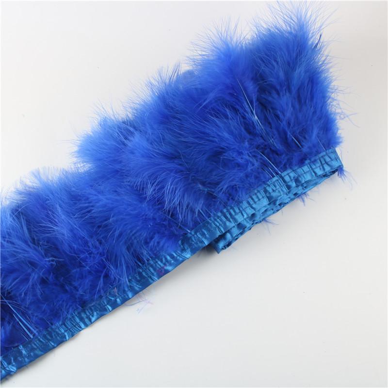 Feather2 Meter Fluffy Marabou Feathers Trim Fringe Wedding Dress Turkey Feather Ribbon Plumes Carnival Accessories Decorative Crafts