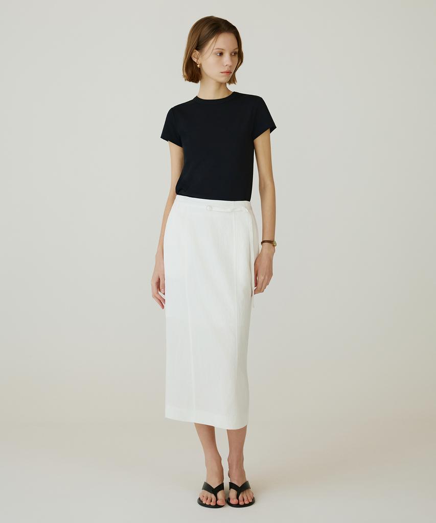 Siyajyu Sitp5275 Slim Ribbed Short Sleeve T-Shirt_Black