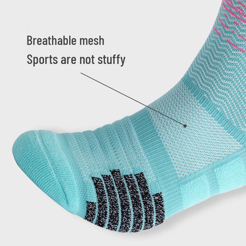 Ayoubu Adult Thick Terry Gradient Basketball Socks
