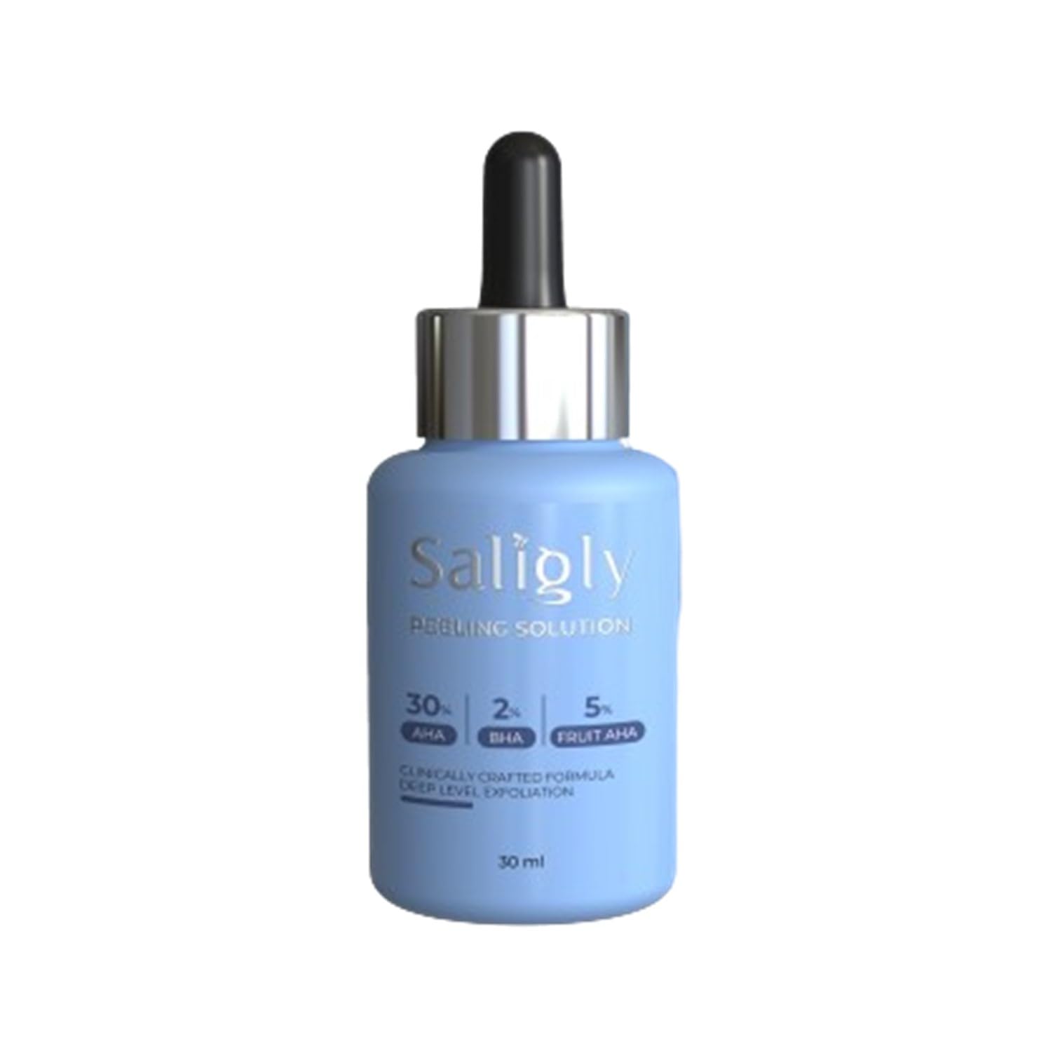 Saligly 30% Aha + 2% Bha + 5% Liquid Fruit Aha Peeling Solution For Skin Exfoliation And Smooth Texture | 30Ml : Pack Of 1