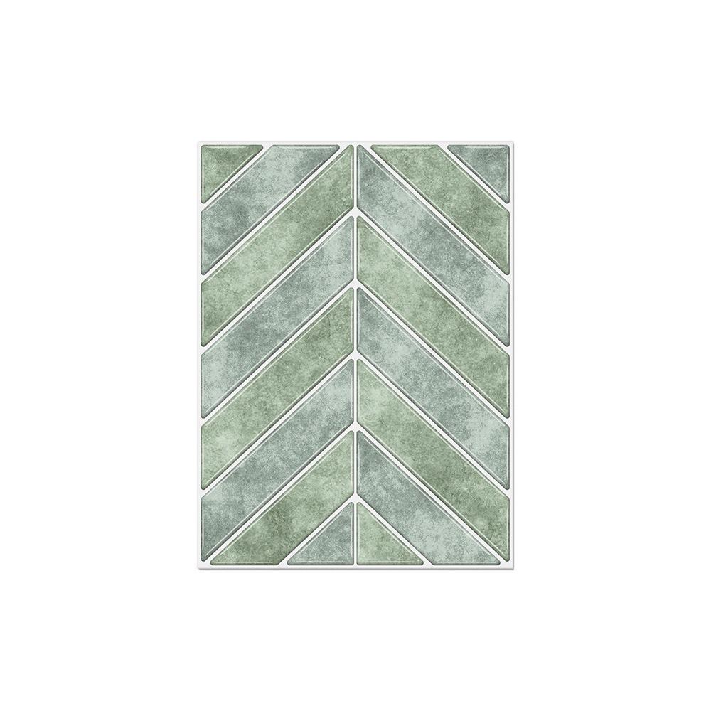 Mehrfarbige Fliesenwandaufkleber Wasserdicht 3D-Fliesen 3D-Küchenwandpapier Selbstklebend Abziehbar und Aufklebbar Spritzschutz-Aufkleber