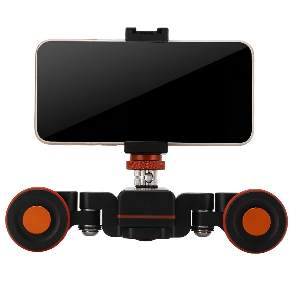 YELANGU Carrello Elettrico Motorizzato per Fotocamera Binario Elettrico Slider per Binario 3 Velocità con Telecomando Clip per Telefono