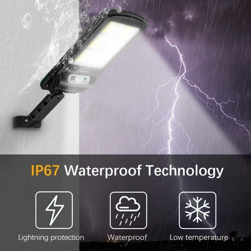 COB Upgraded Super Bright Solar Street Lamp, Outdoor Waterproof LED Solar Light with Motion Sensor for Garden Yard Patio Security Lighting