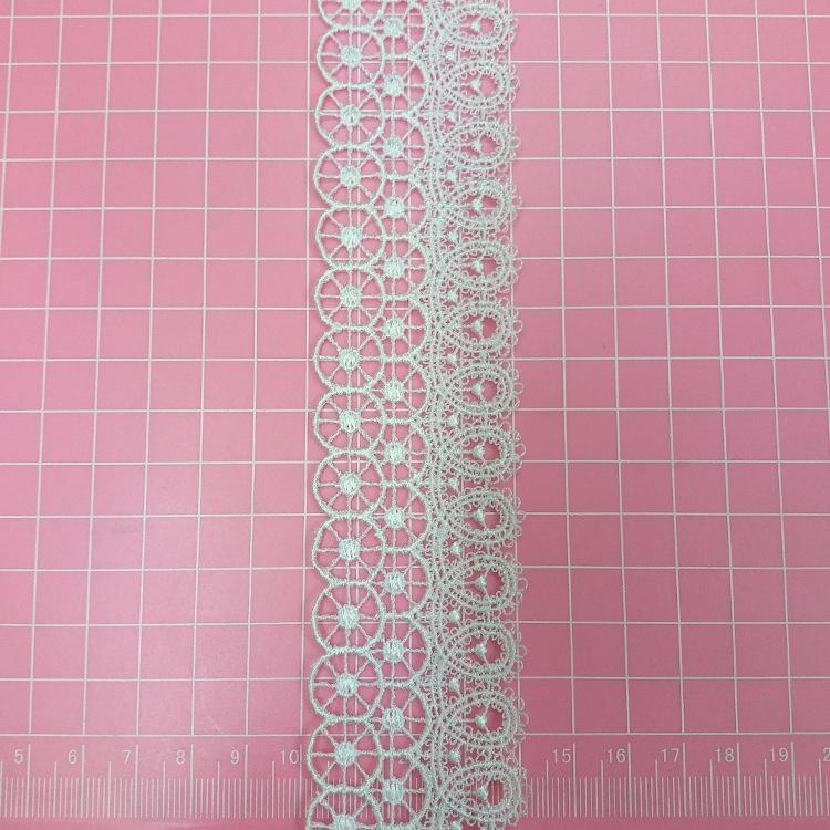 Полиэстер Легкое Водорастворимое Кружево, Кружево с Вышивкой-Штамповкой в Виде Штрих-Кода, Кружево Кружевное Кружевные Аксессуары для Одежды Кружево Широкое Кружево RS-1500