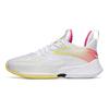 Anta Light Crazy 3 Nitrogen Technology Shock Absorption Non-Slip Wear-Resistant Low-Top Basketball Shoes Men Sneaker White Yellow Red 112221608-1