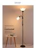 Nordic Modern Double-Head Floor Lamp: Minimalist Luxury for Living Room and Bedroom