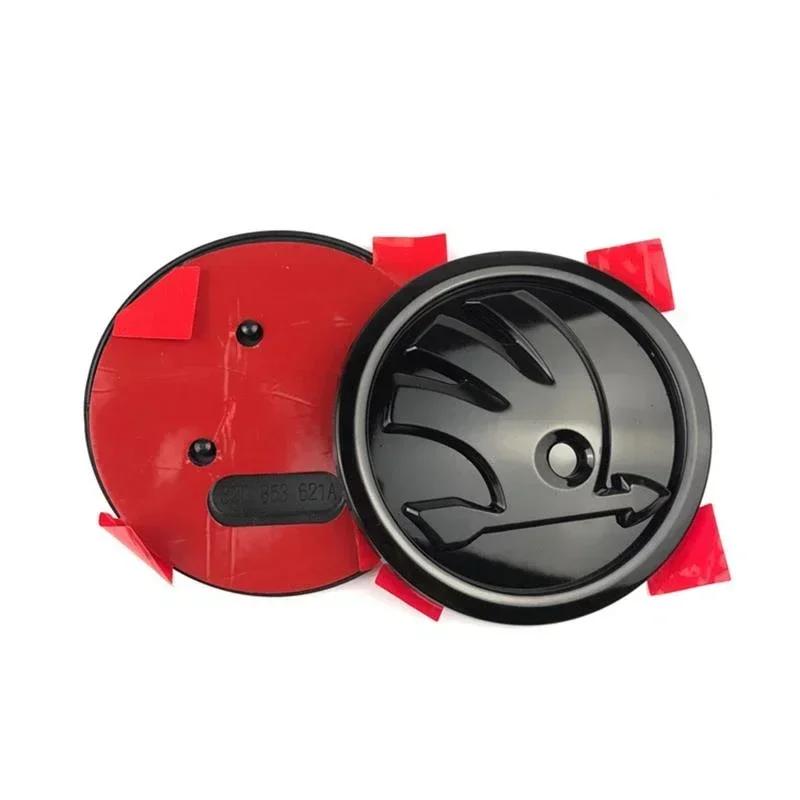 2025 New 80/90mm 3D ABS Car Front Grille Trunk Logo Sticker for Skoda Octavia 2 3 A5 A7 Kodiaq Fabia Rapid 3 Karoq Superb VRS Ac