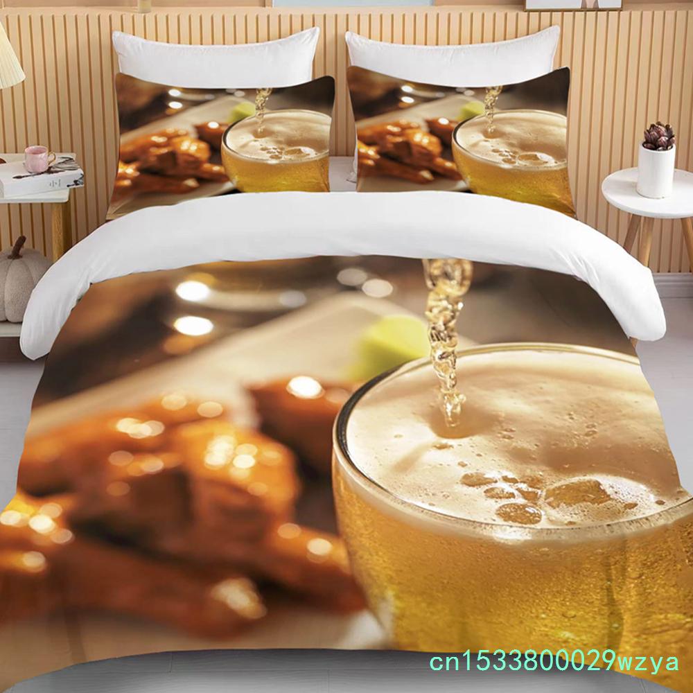 10 Sizes Beer Patterns Duvet Cover Sets Race Car Bedding Sets With Pillowcases For Teens Kids Adult Bedroom Decor Bedclothes