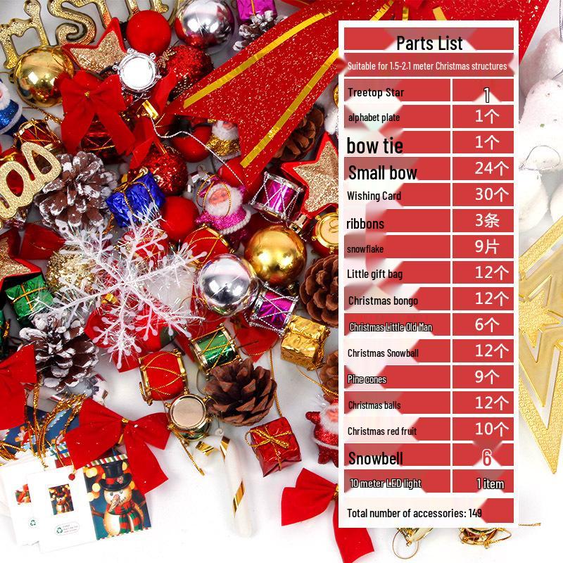 Christmas Tree Ornament Set: Decorations & Accessories Value Pack