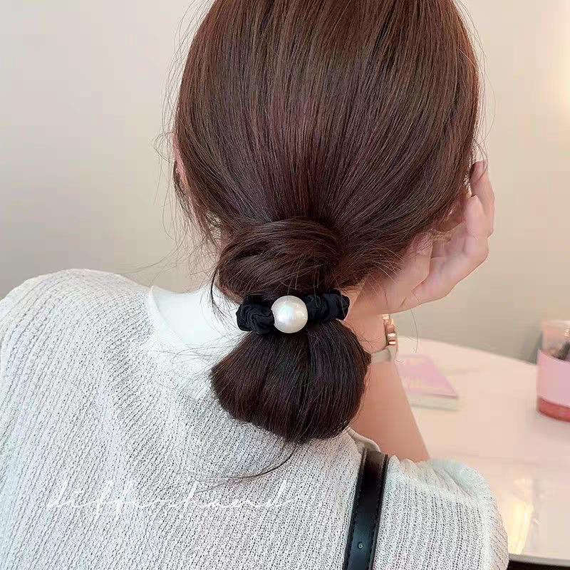 Lux Rhinestone Hair Tie - 2025 New Elegant Elastic Band for Women's Low Bun