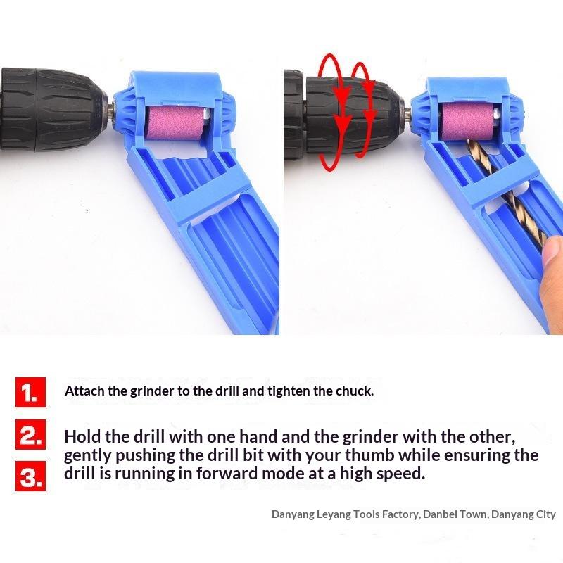 Portable 2.0-12.5Mm Drill Bit Sharpening Machine With Grinding Wheel Twist Drill Bit Sharpener Corundum Grinding Wheel Bit Tool