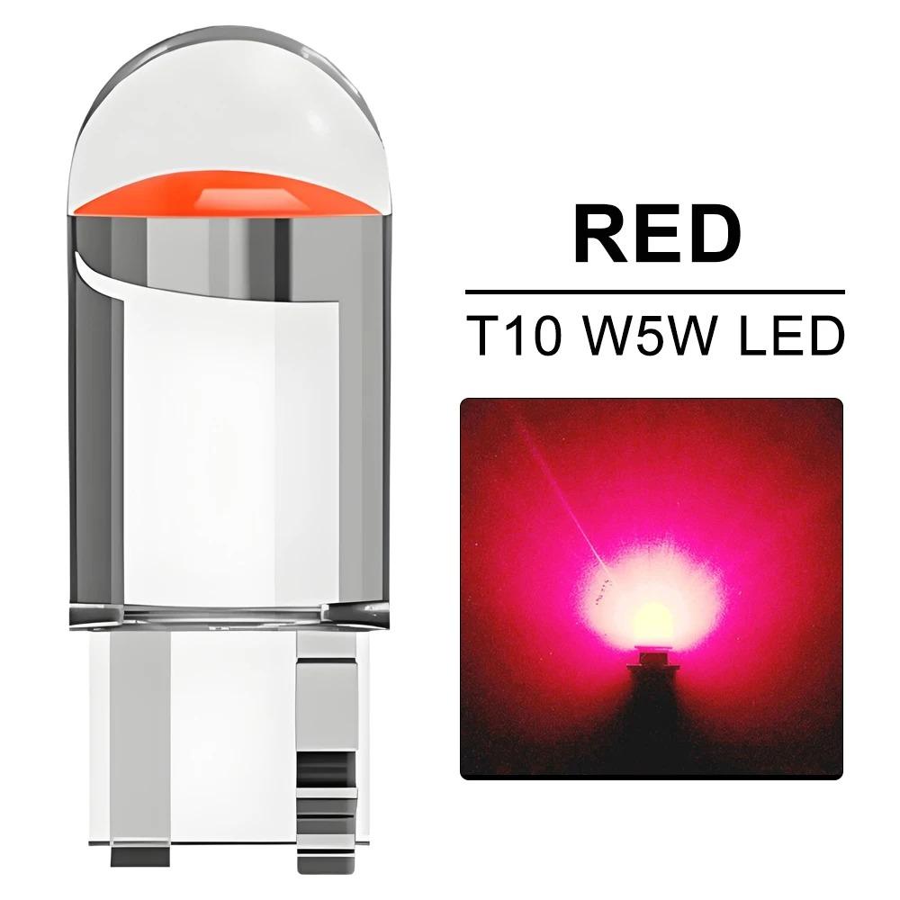 T10 W5W Positionslicht 12V Kennzeichenbeleuchtung Cob Hohe Helligkeit Integriertes Leselicht Motorrad Auto Licht Rücklicht Glühbirne Modifikation LED