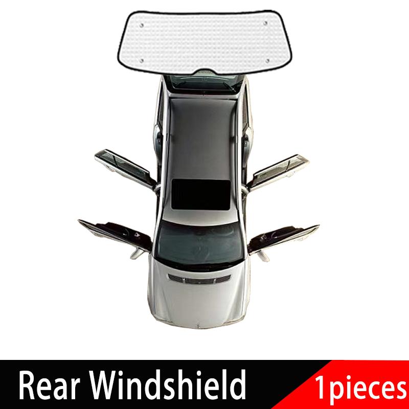 Полное покрытие солнцезащитных козырьков для автомобиля Volkswagen VW Transporter Caravelle Multivan Doubleback T6 LWB 2015~2024 Аксессуары для солнцезащитных козырьков автомобиля Rear Windshield