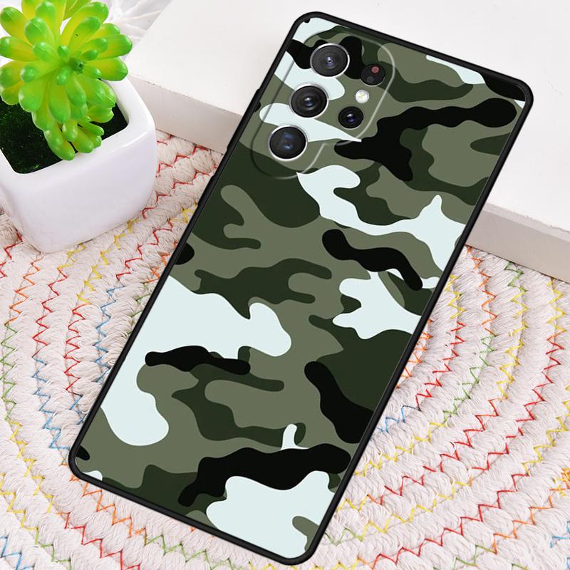Camo Camouflage Fashion Phone Case for Samsung Galaxy note 10 pro S26 Ultra S23 S24 FE S25 S21 S22 PLUS shockproof Cove