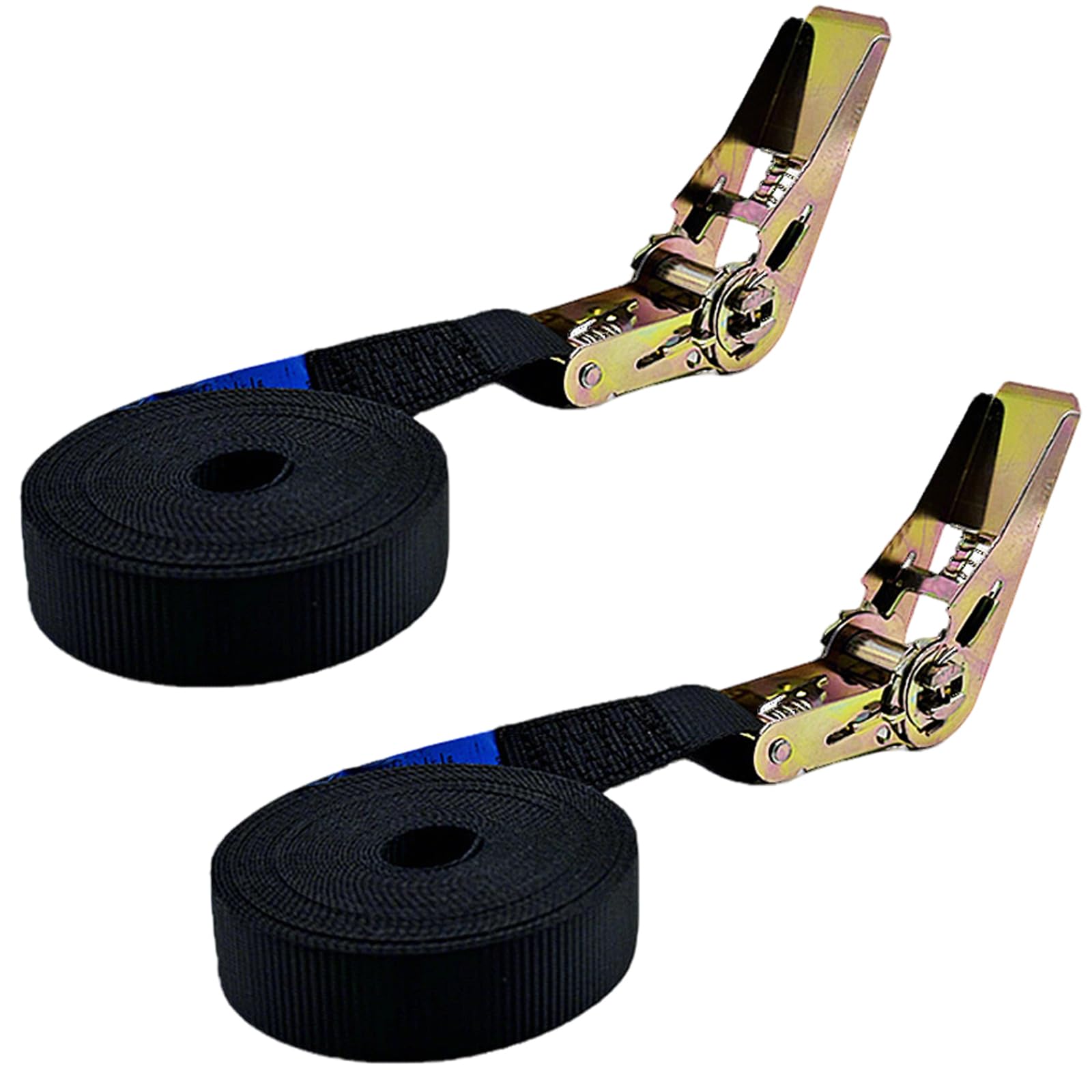 

Set of 2 BetterJonny Lashing 25mm 800kg Load Ratchet 10m Compatible with Answer Cargo Lashings Belts, Wide, Capacity, Belt, Spool, Tie-Down [Product