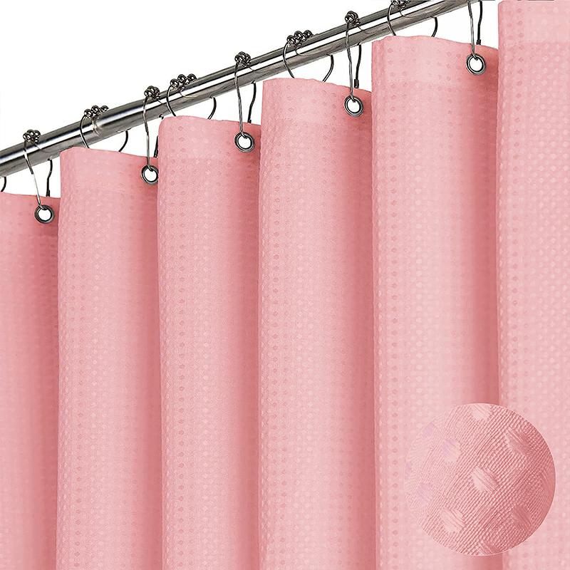 Peva Waterproof Bathroom Shower Curtain with Hooks Mildew-Proof Window Curtain Thickening Bath Curtain Home Shower Accessories