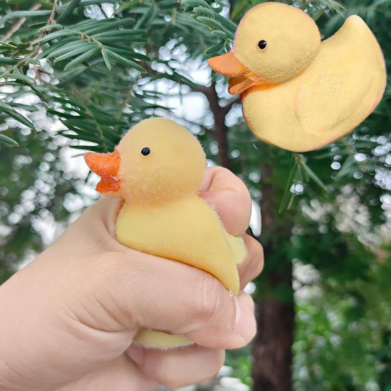 Squeeze Duck Sensory Stretchy Stress Relief Duck Hand Exercise Toys For Adults Kids Easter Basket Stuffer
