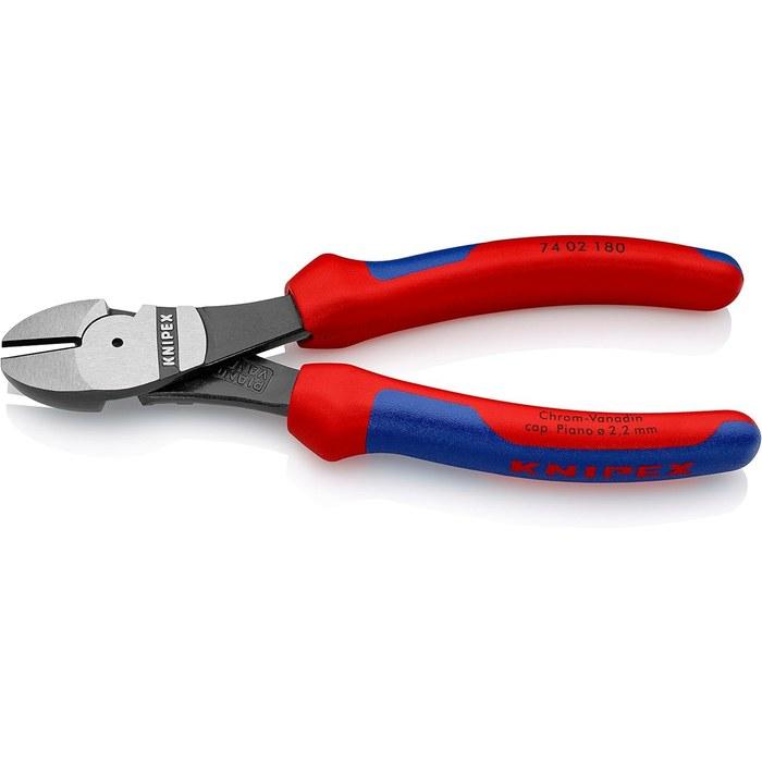 Knipex 7402-180 Diagonal Pliers (180mm, Red/Blue)