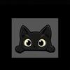 Peek-a-Boo PVC Decals Black Car Styling Cover Creative Car Stickers Funny Kitty Decals  Laptop