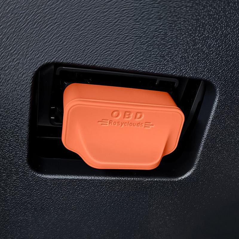 Car Obd Diagnostic Interface Protective Cover Silicone Obd Dust Cover Protective Cover Interior Trim Accessories Modification