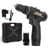 HILDA 12V Cordless Electric Drill & Screwdriver - Lithium Impact Hand Tool for Home