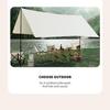 Portable Outdoor Sunshade Rainproof Tent Tarp for Camping and Beach