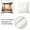Floral Swing Cushions Beach Sunset Wisteria Design Polyester pillowcase, sofa decorative cushion cov Headboard Pillow