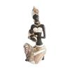 Figurine de Femme Tribale Noire Figurine Ethnique Femmes Africaines Géométrique