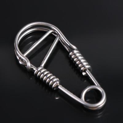 Snap Clip Stainless Steel Wire Snap Clip Stainless Steel Carabiner Key Ring  Outdoor Tools